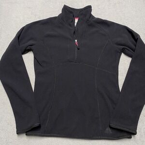 Nike ACG Thermal 1/4 Zip Women XS Black Pullover Outdoors Gorpcore Fleece Waffle